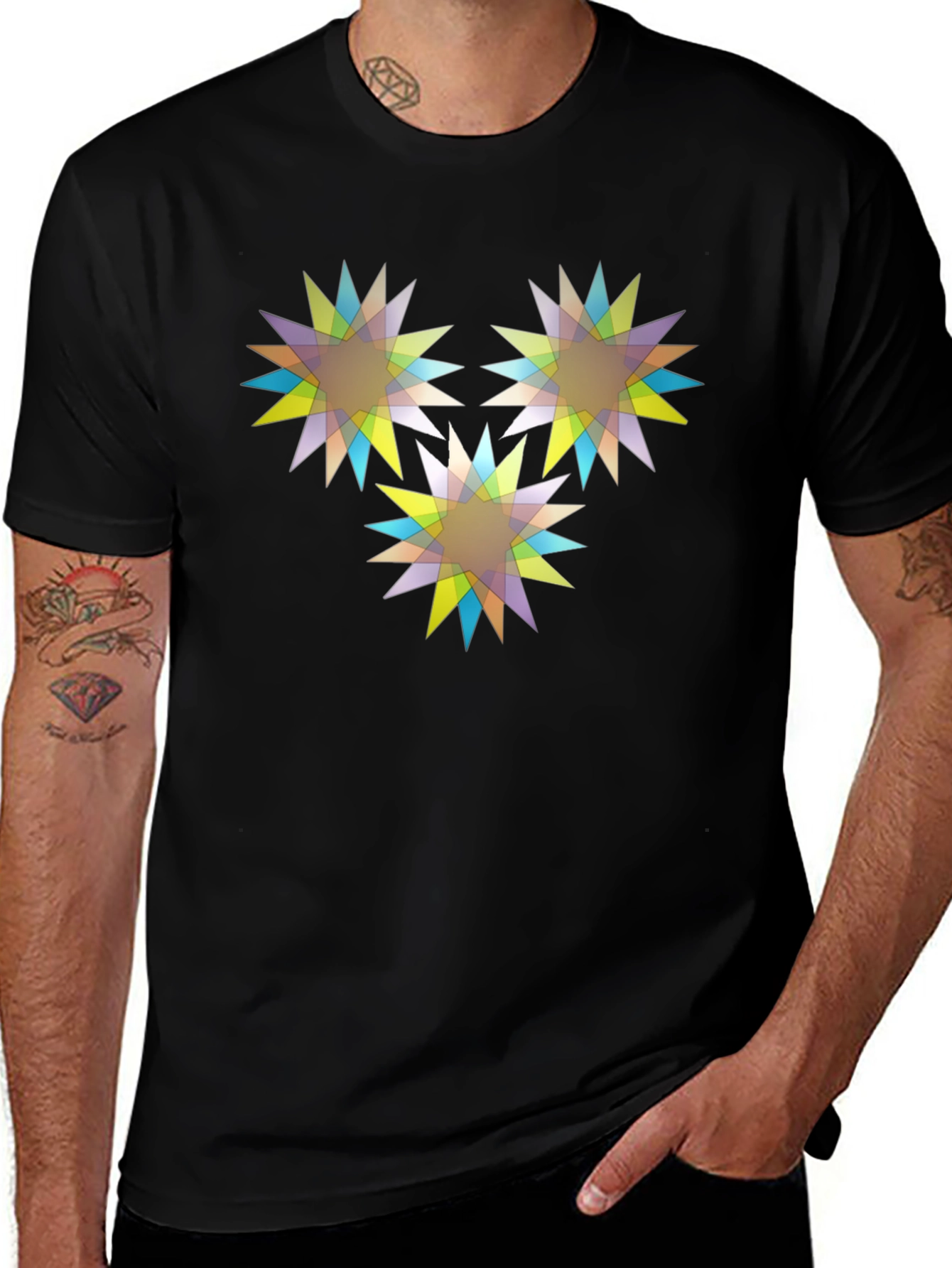 Geometric Starburst Tee