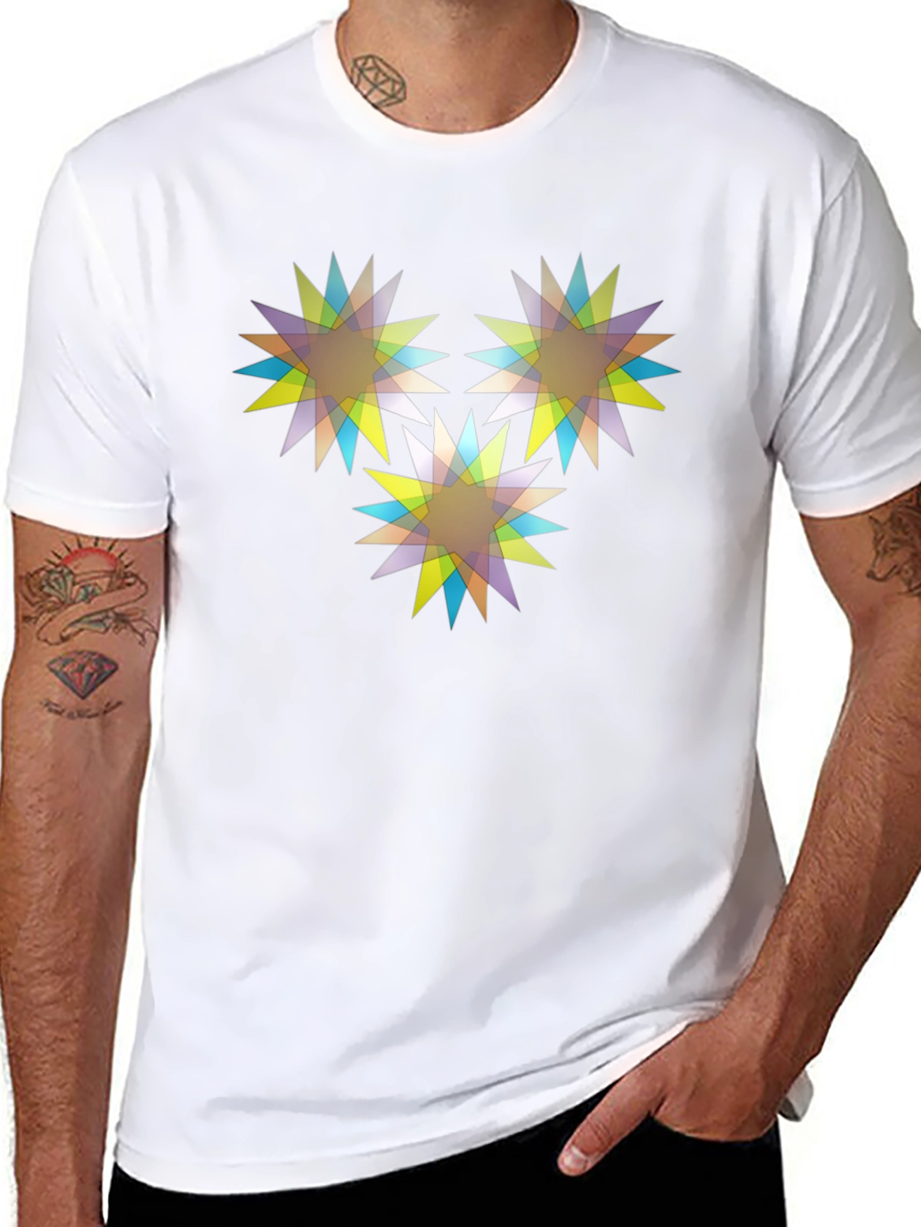 Geometric Starburst Tee