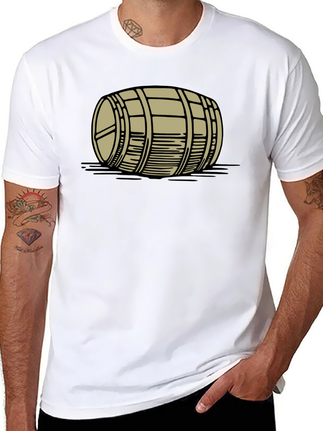 Barrel Graphic Tee - Stylish Casual Wear