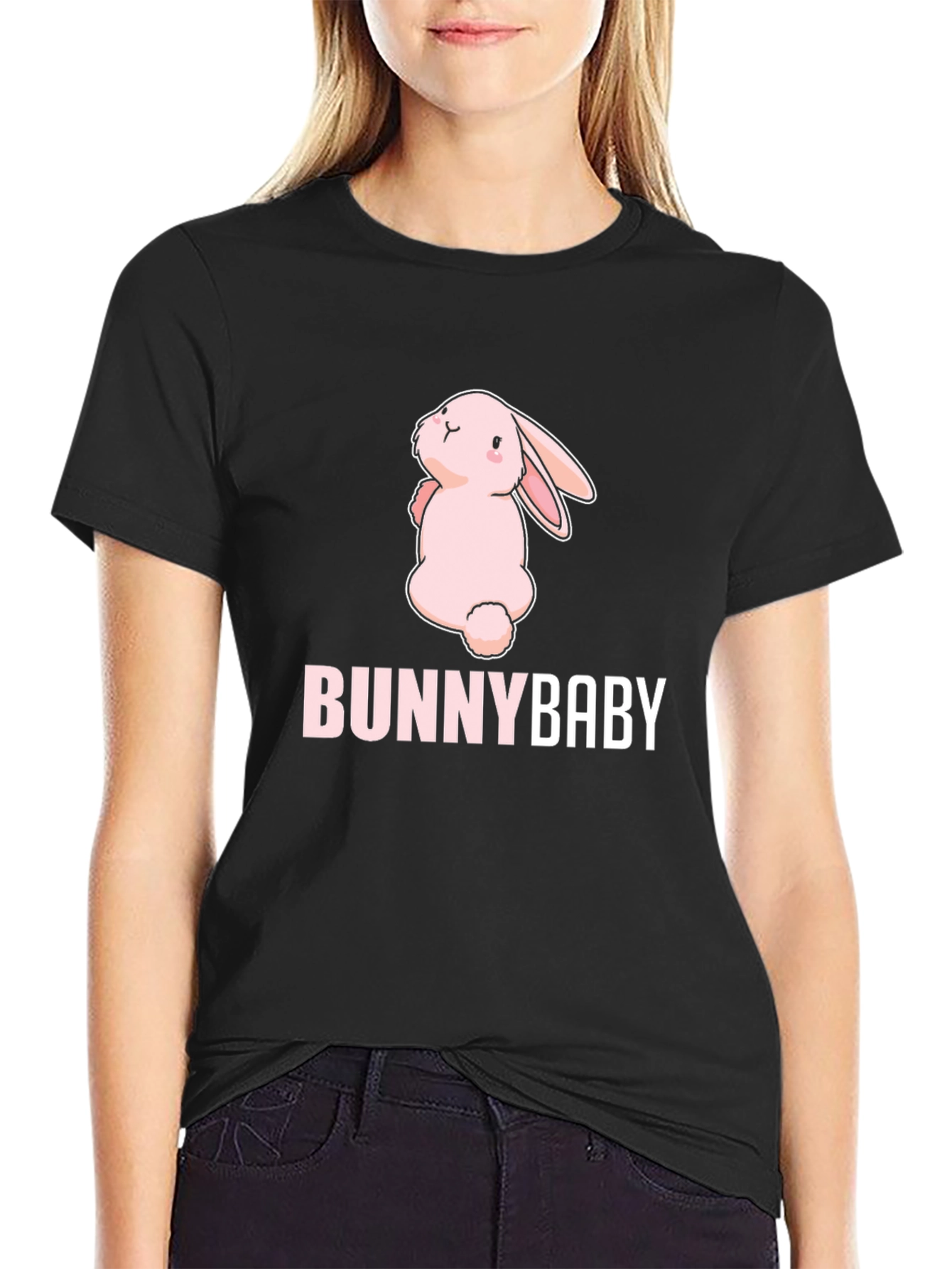 Bunny Baby Black T-Shirt