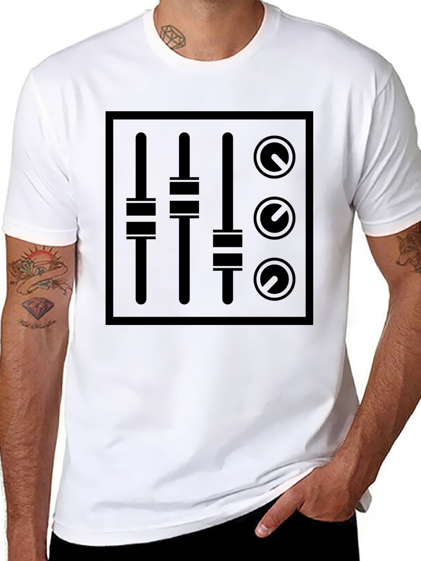 Audio Mixer Graphic Tee - DJ Music Producer Shirt