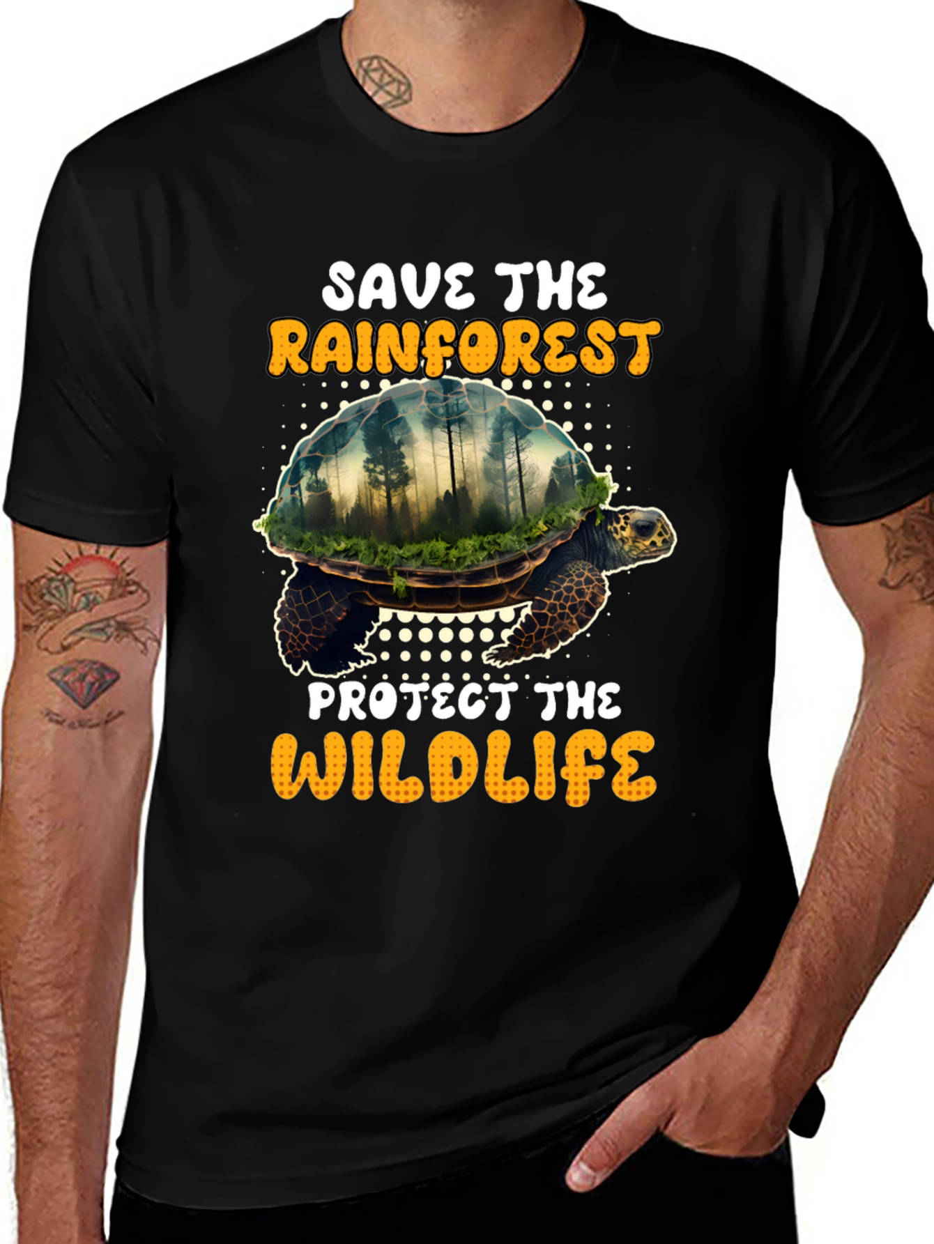 Save the Rainforest Graphic T-Shirt