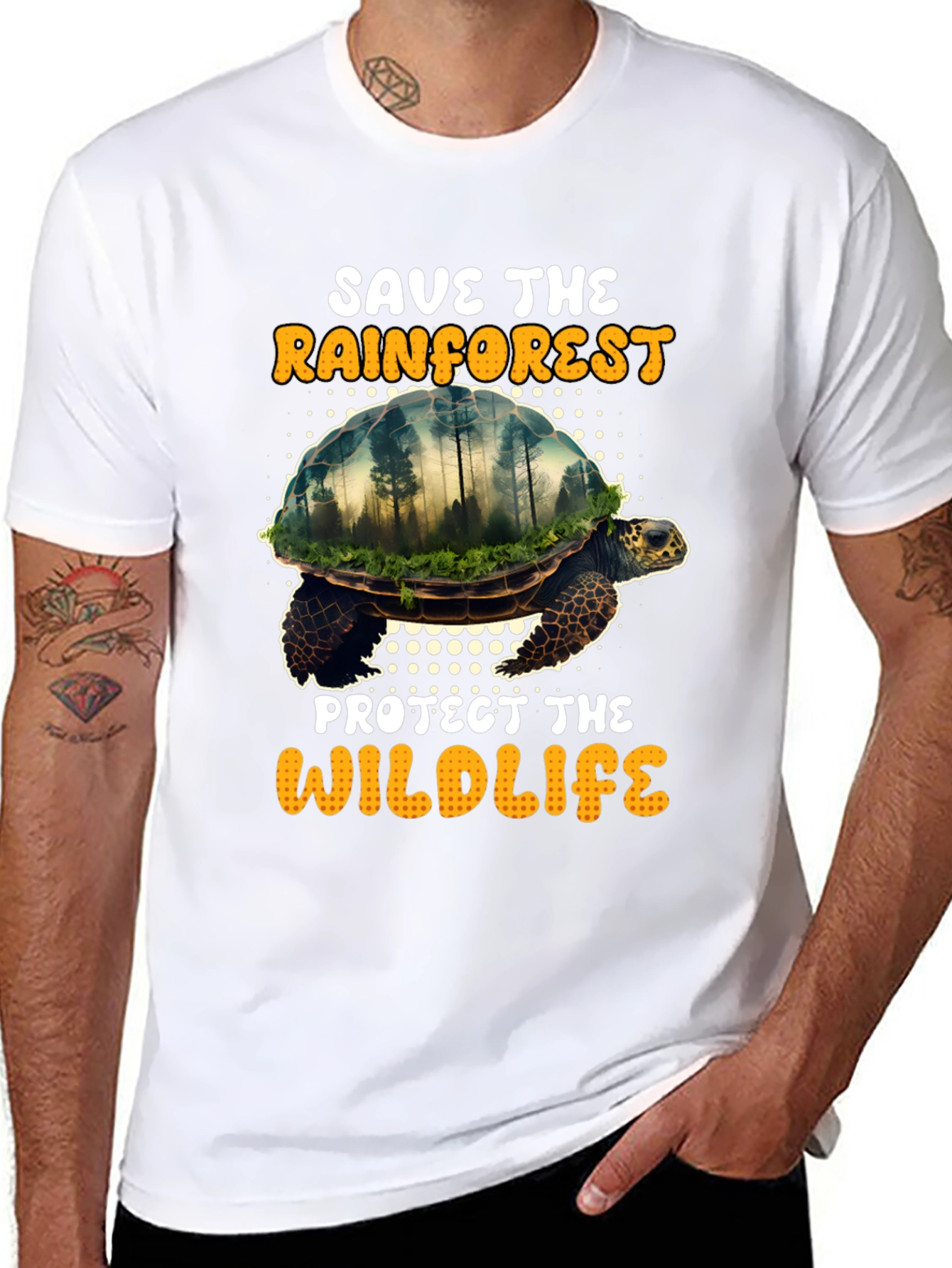 Save the Rainforest Graphic T-Shirt