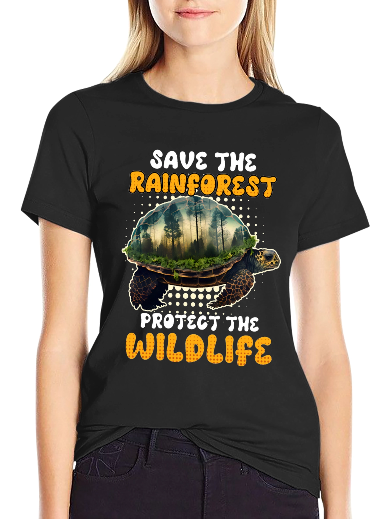 Save the Rainforest Graphic T-Shirt