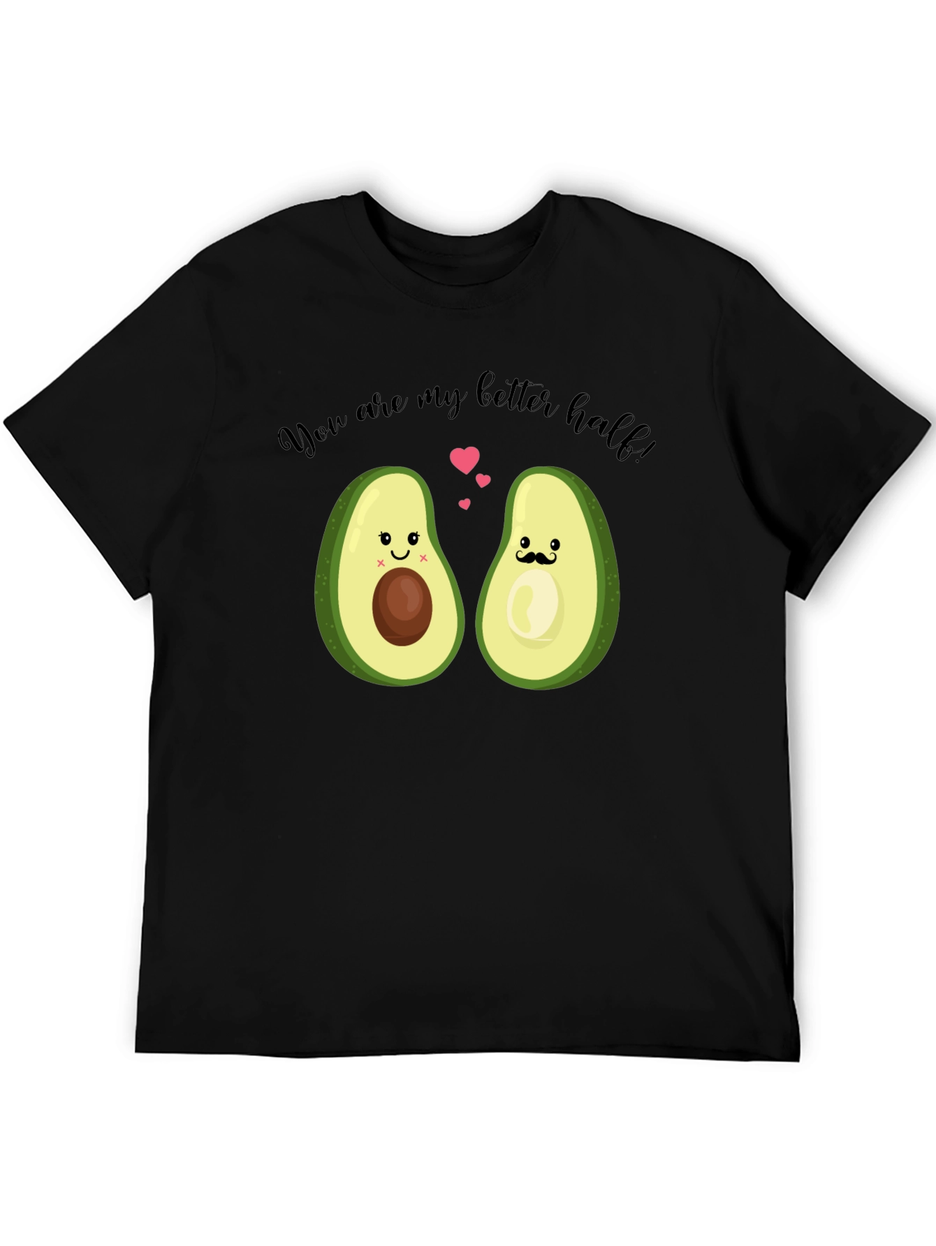 Avocado Better Half Graphic Tee - Cute Couple Shirt