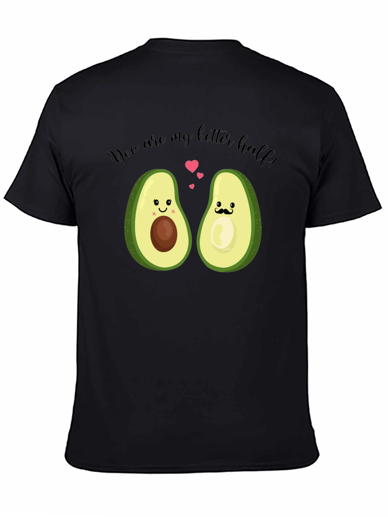 Avocado Better Half Graphic Tee - Cute Couple Shirt
