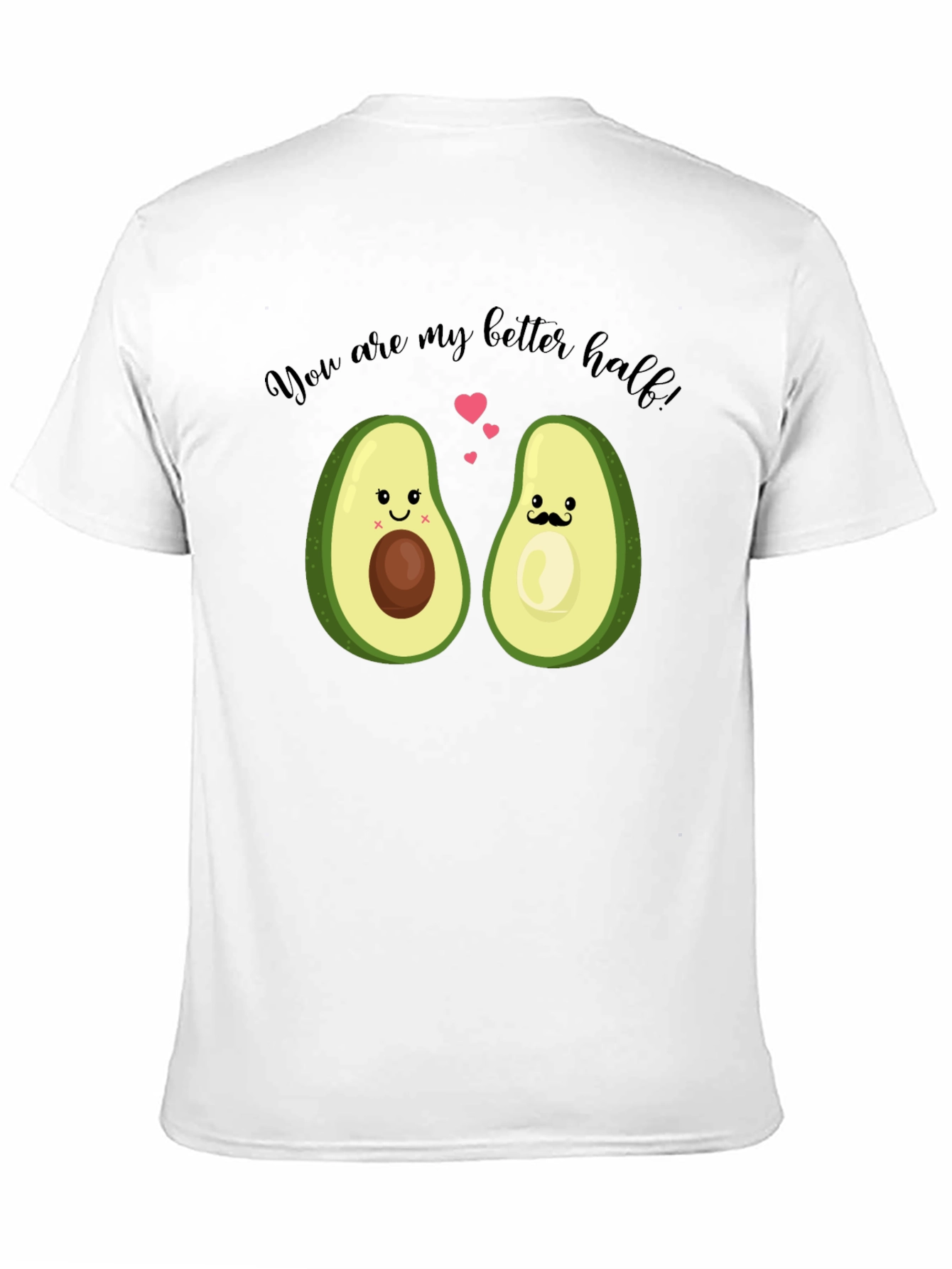 Avocado Better Half Graphic Tee - Cute Couple Shirt