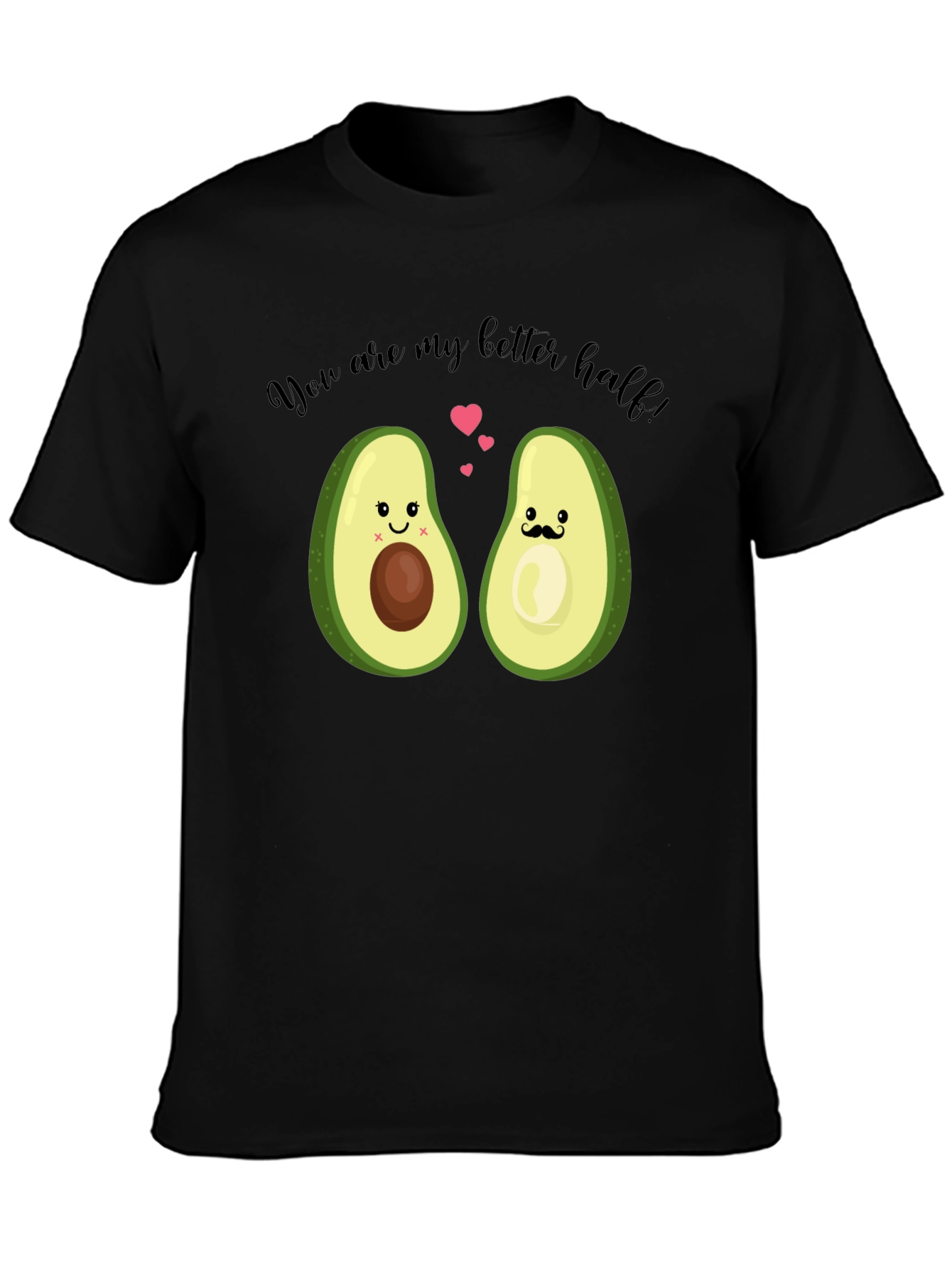 Avocado Better Half Graphic Tee - Cute Couple Shirt