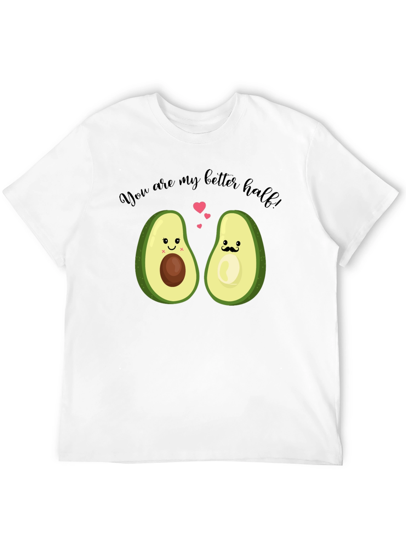 Avocado Better Half Graphic Tee - Cute Couple Shirt