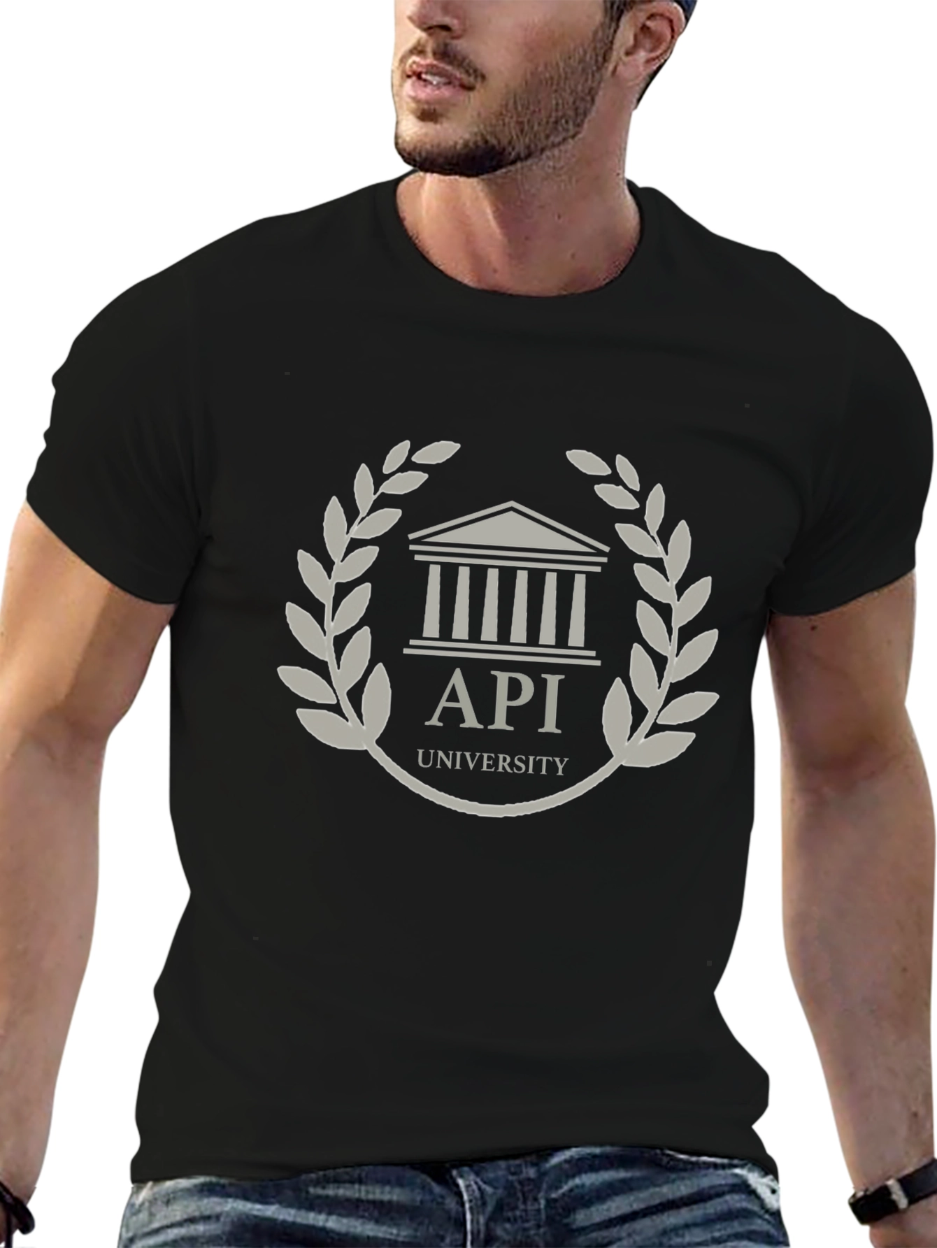 API University Black T-Shirt - Classic Collegiate Style