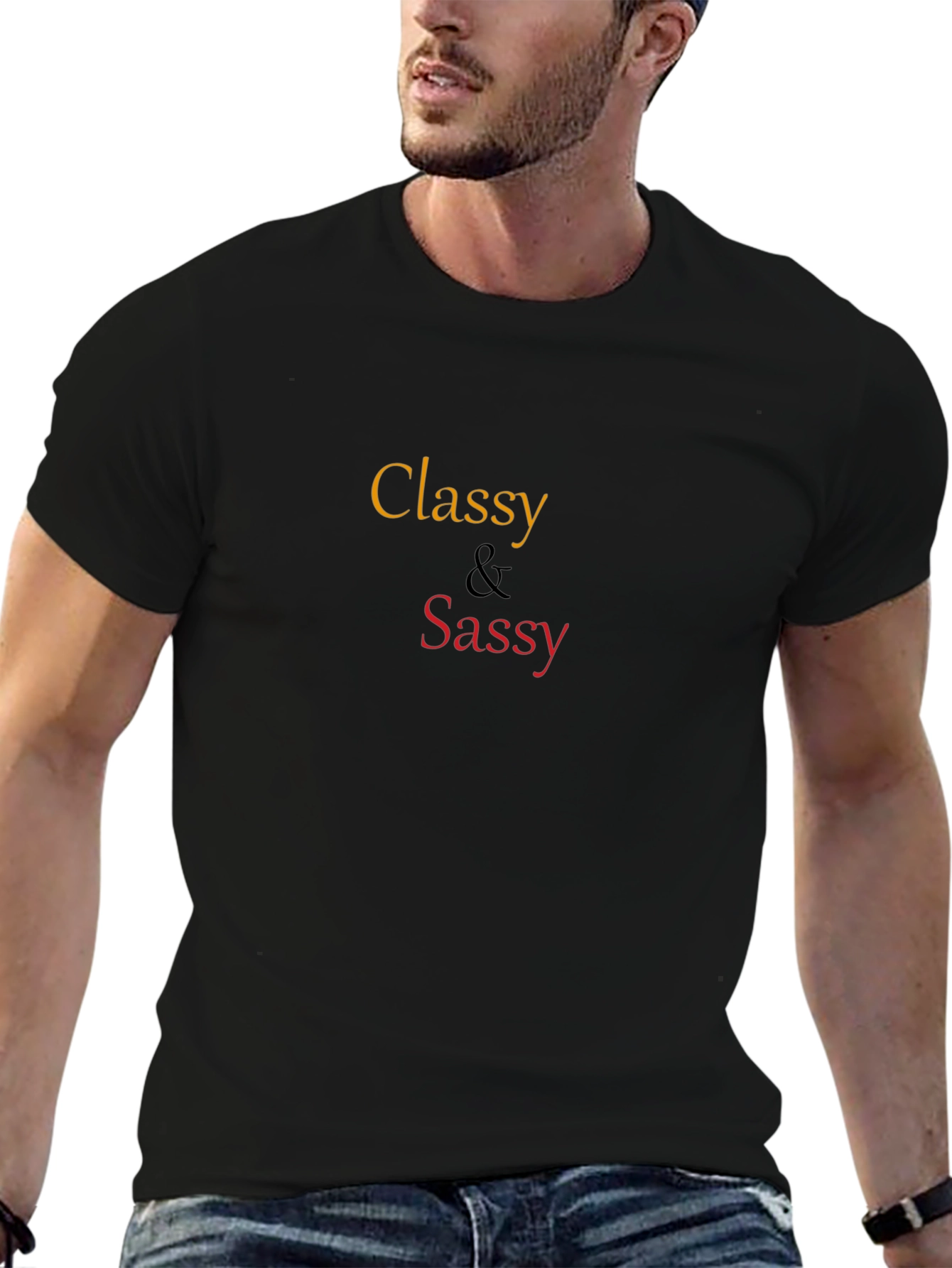 Classy & Sassy Graphic T-Shirt - Black