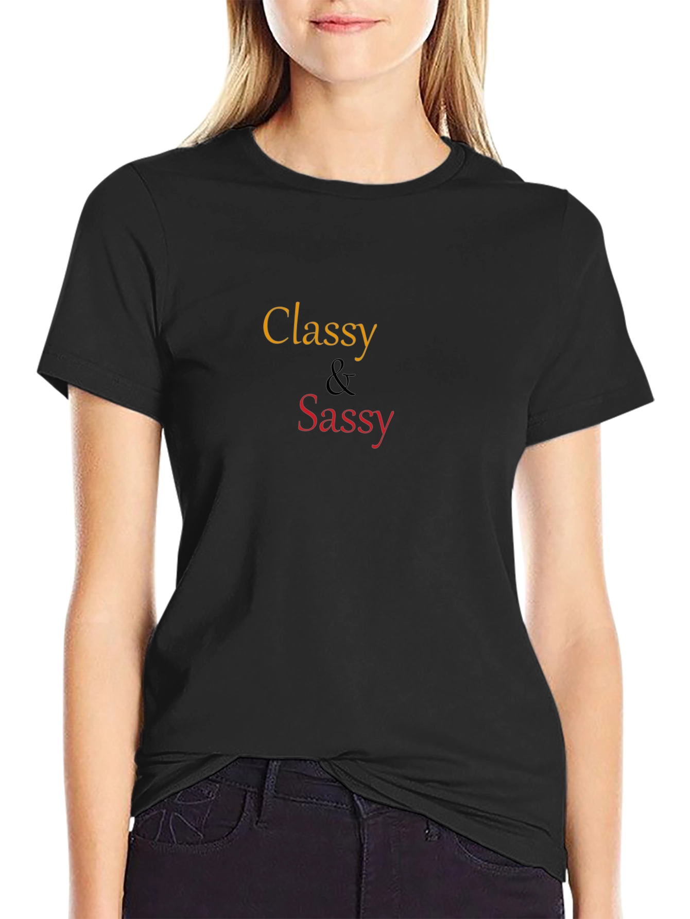 Classy & Sassy Graphic T-Shirt - Black