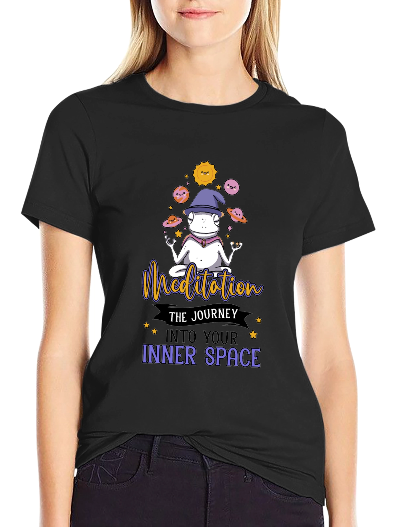 Meditating Frog Graphic Tee