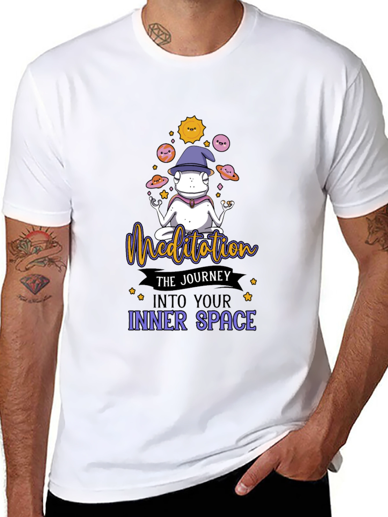 Meditating Frog Graphic Tee