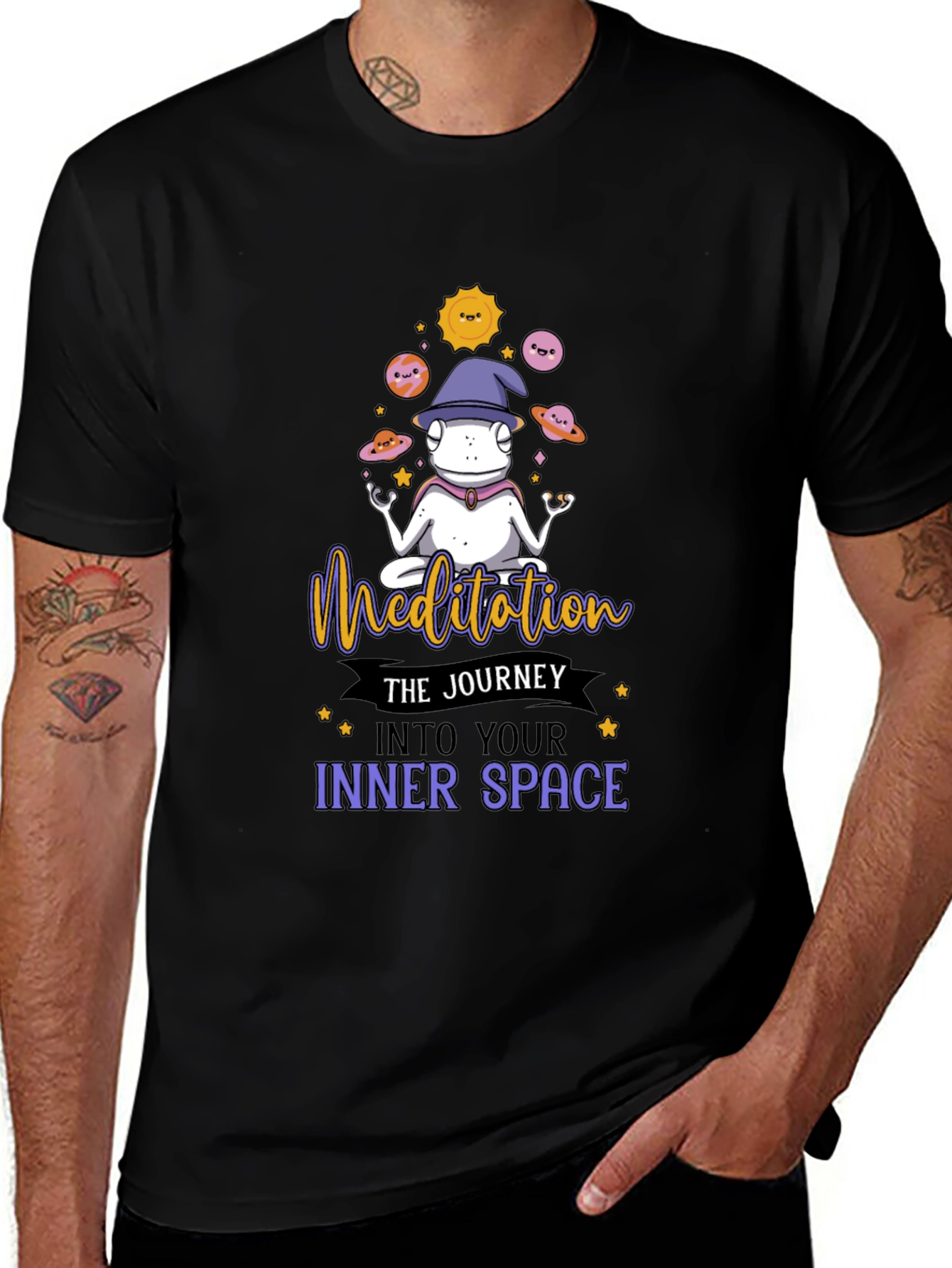 Meditating Frog Graphic Tee