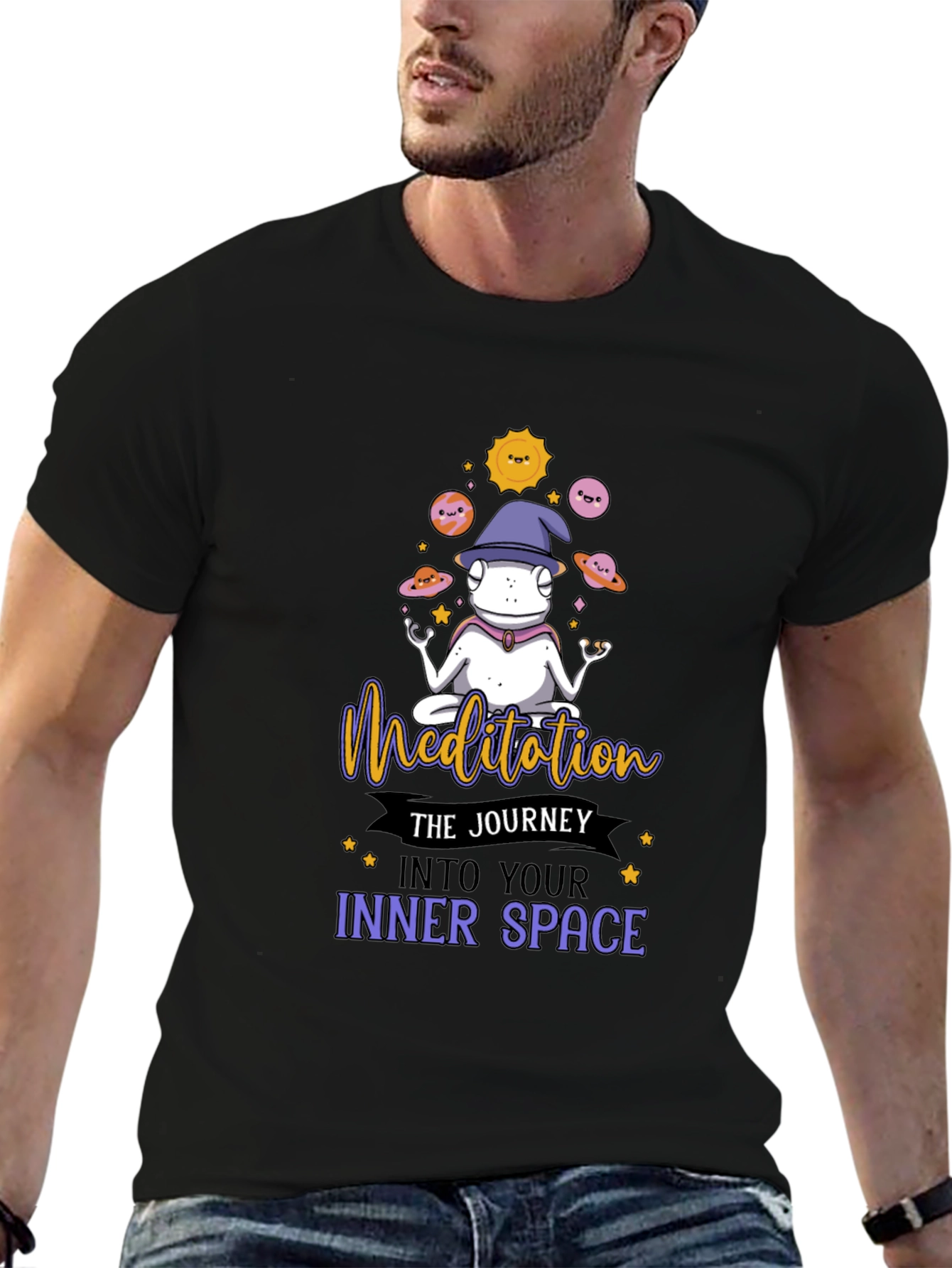 Meditating Frog Graphic Tee