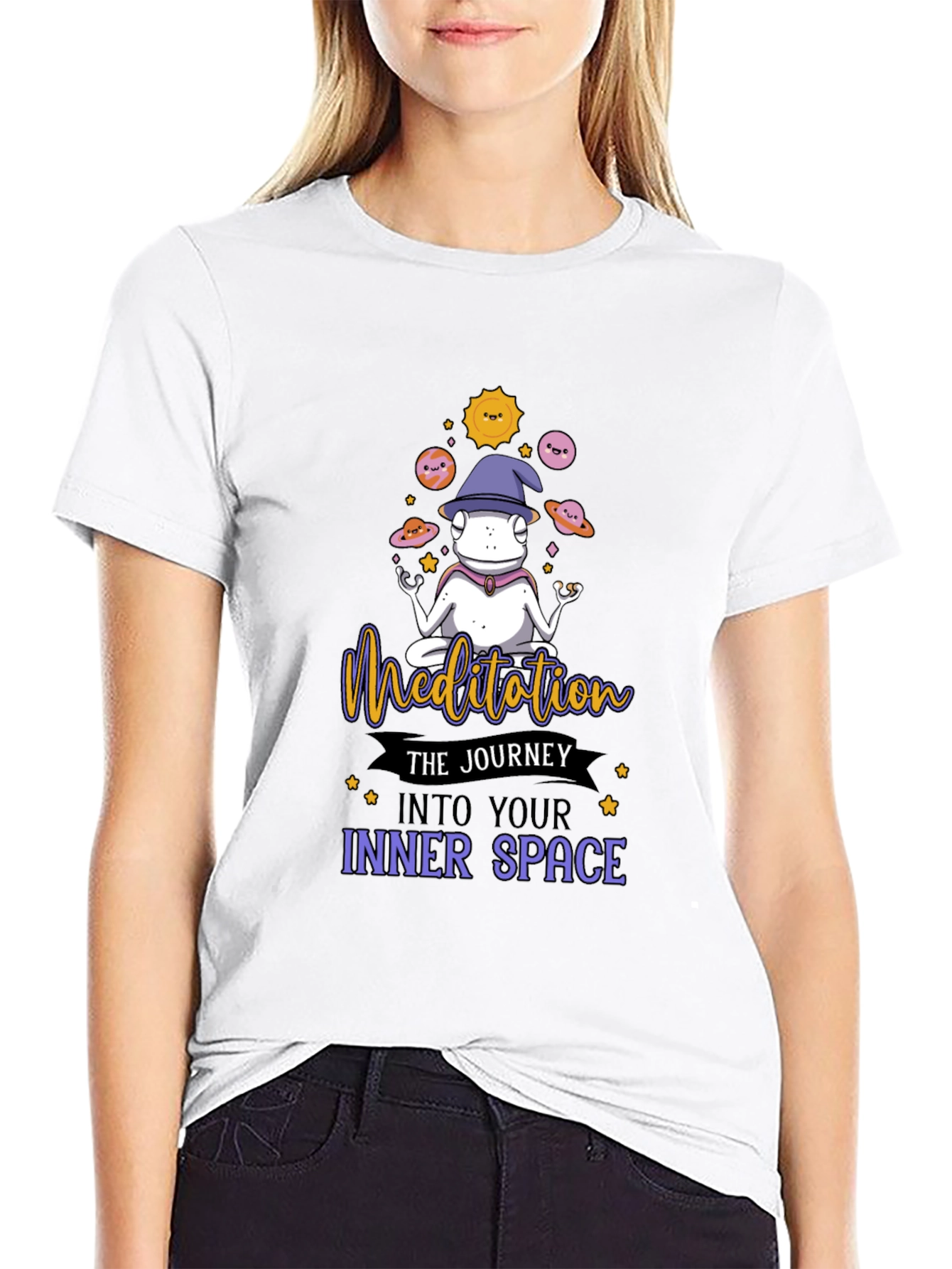 Meditating Frog Graphic Tee