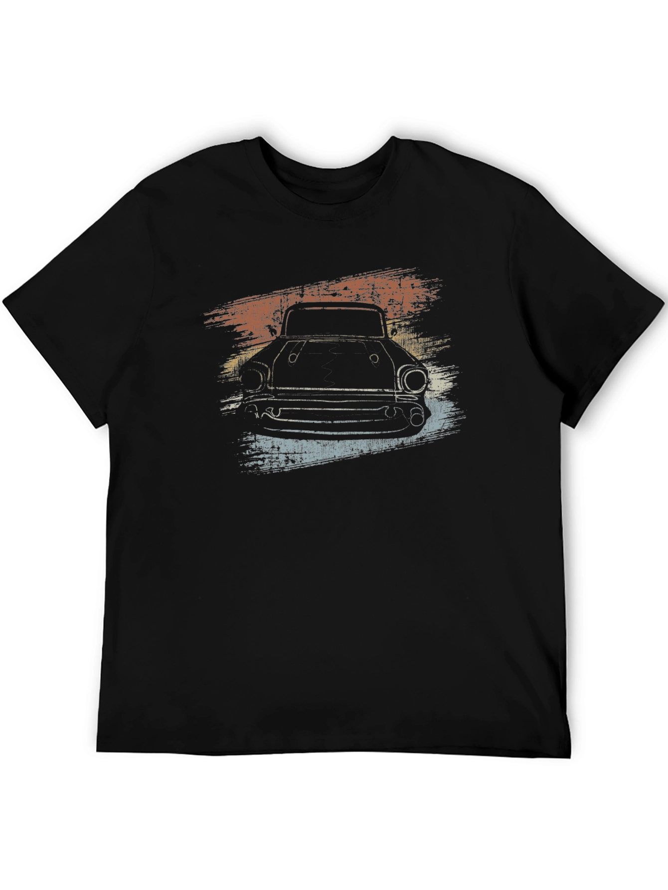Retro Car Graphic Black T-Shirt