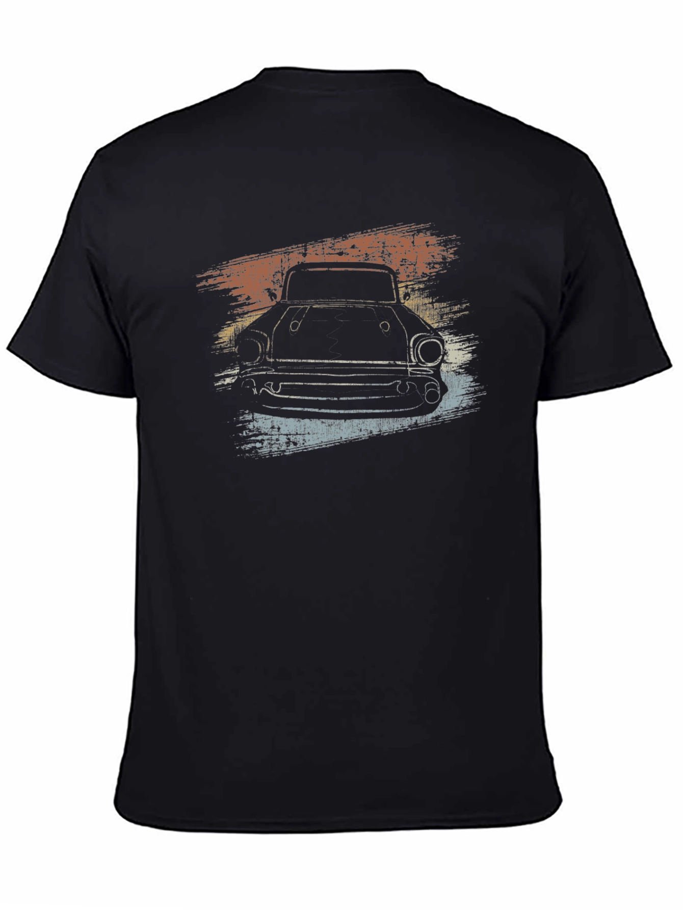 Retro Car Graphic Black T-Shirt