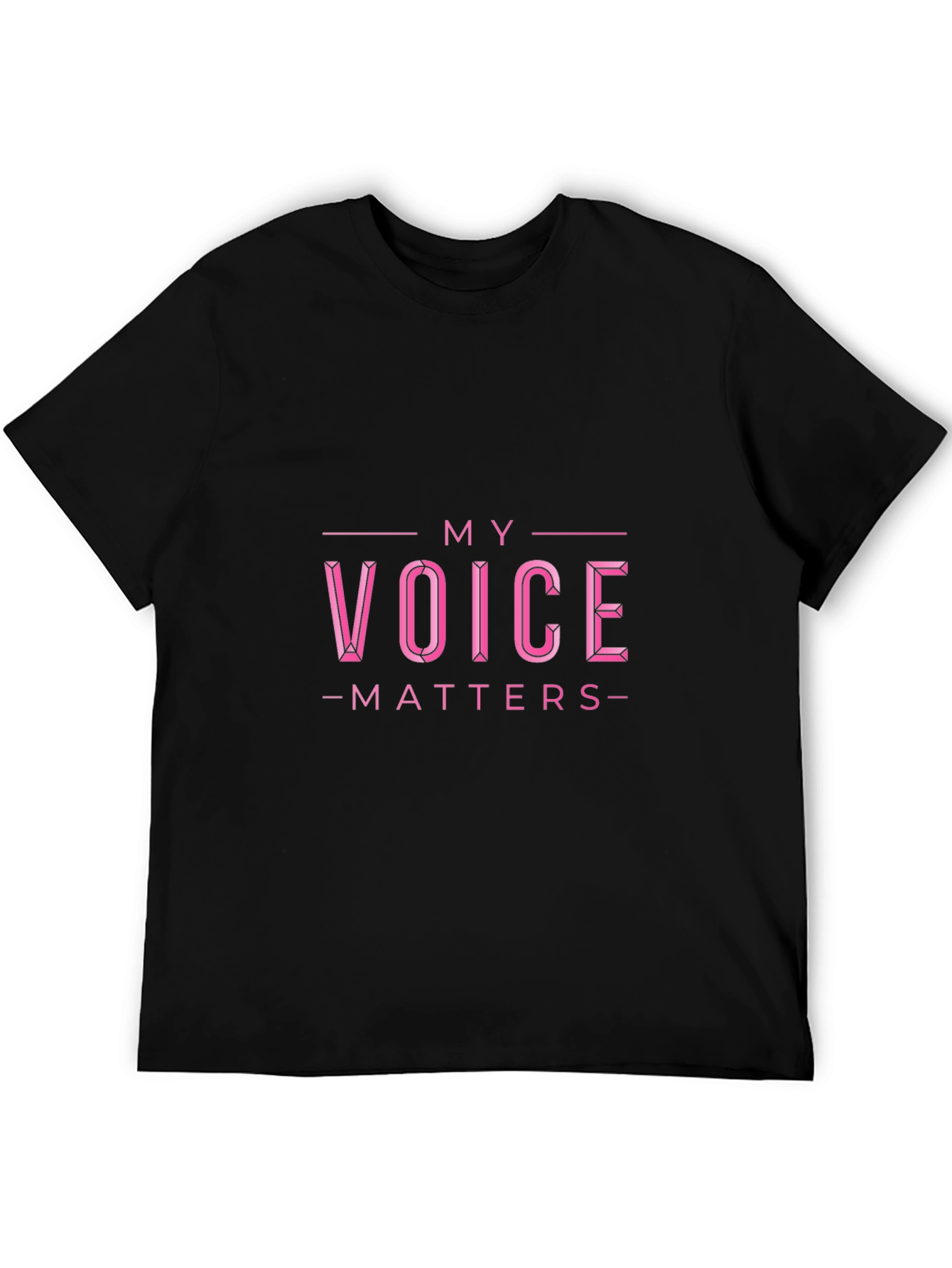 My Voice Matters Graphic Tee - Black