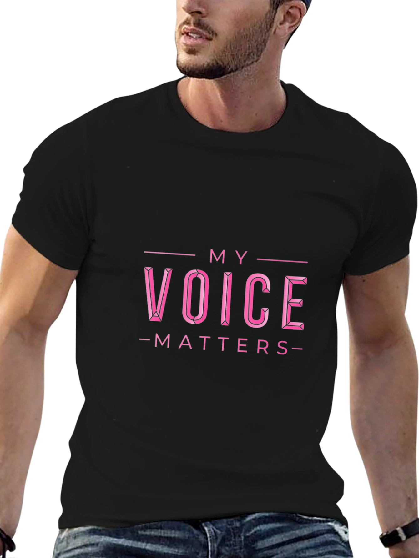 My Voice Matters Graphic Tee - Black