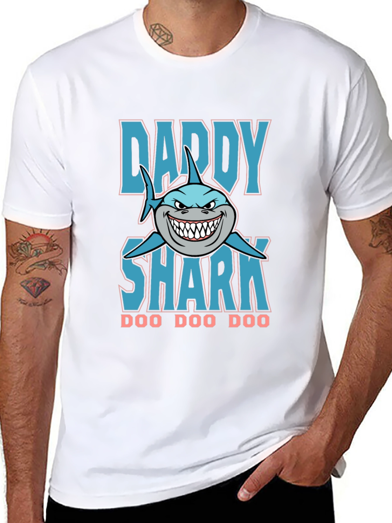 Daddy Shark Graphic T-Shirt - Doo Doo Doo