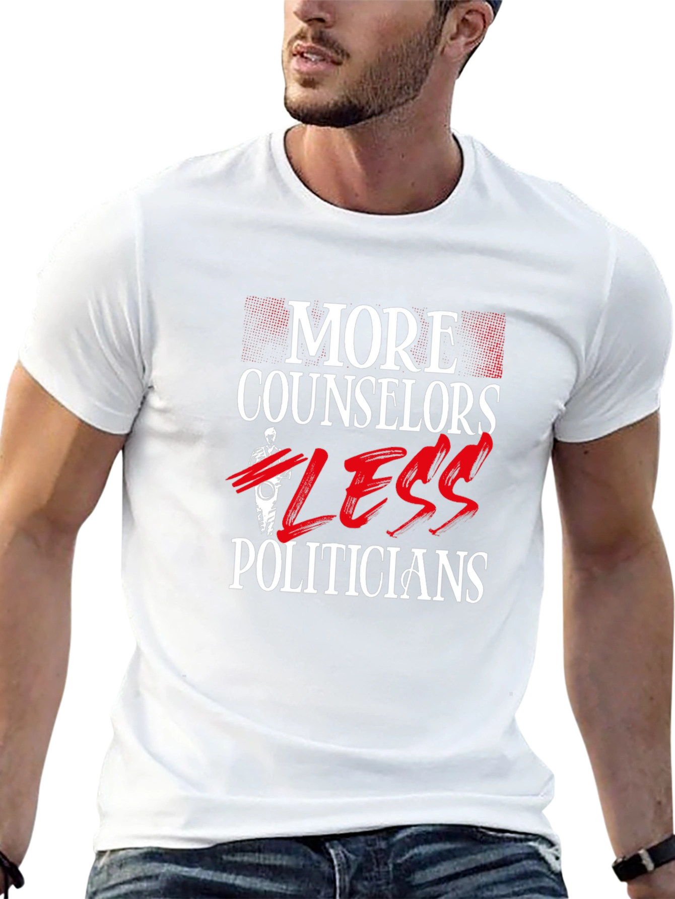More Counselors Less Politicians Graphic Tee