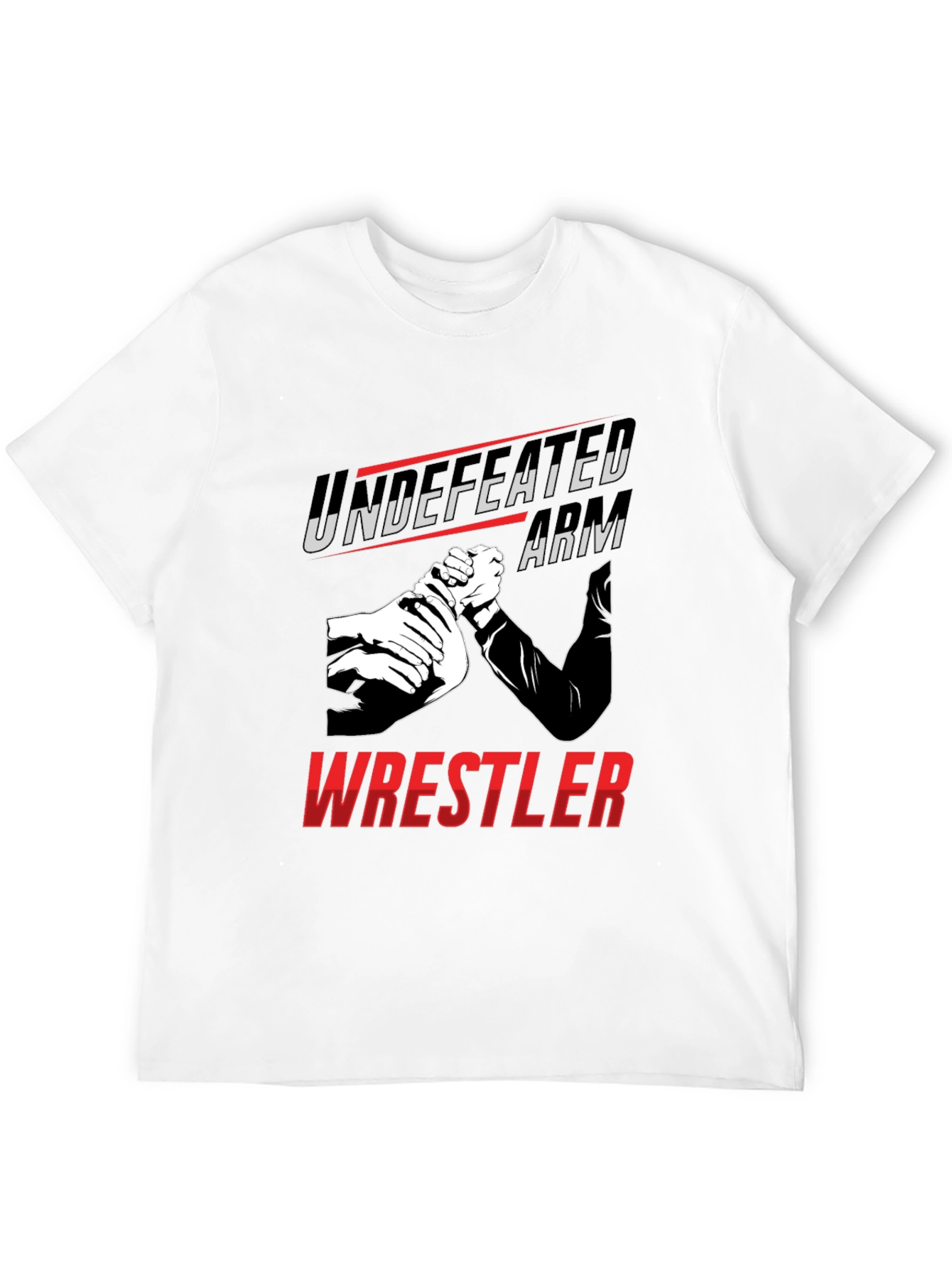 Undefeated Arm Wrestler Graphic Tee - Black