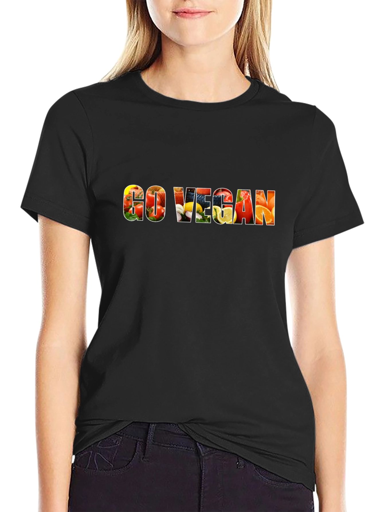 Go Vegan Fruit & Veggie Graphic Tee