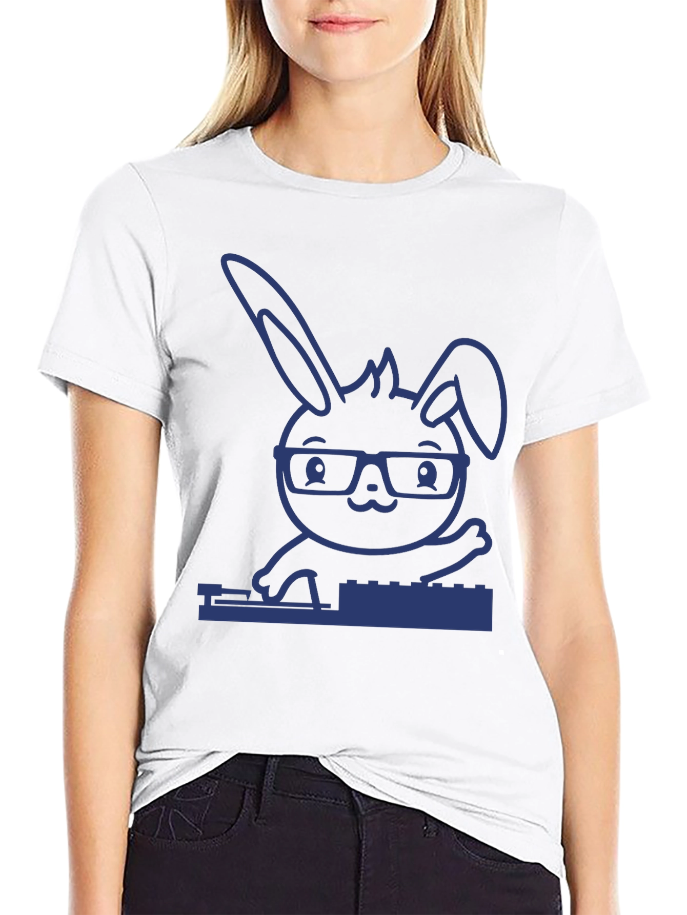 DJ Bunny T-Shirt - Cute Rabbit Graphic Tee