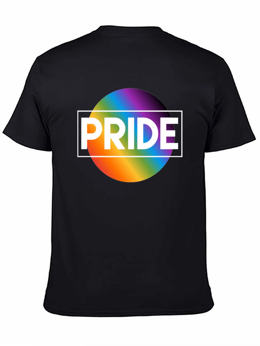 Pride Rainbow Graphic T-Shirt - Black