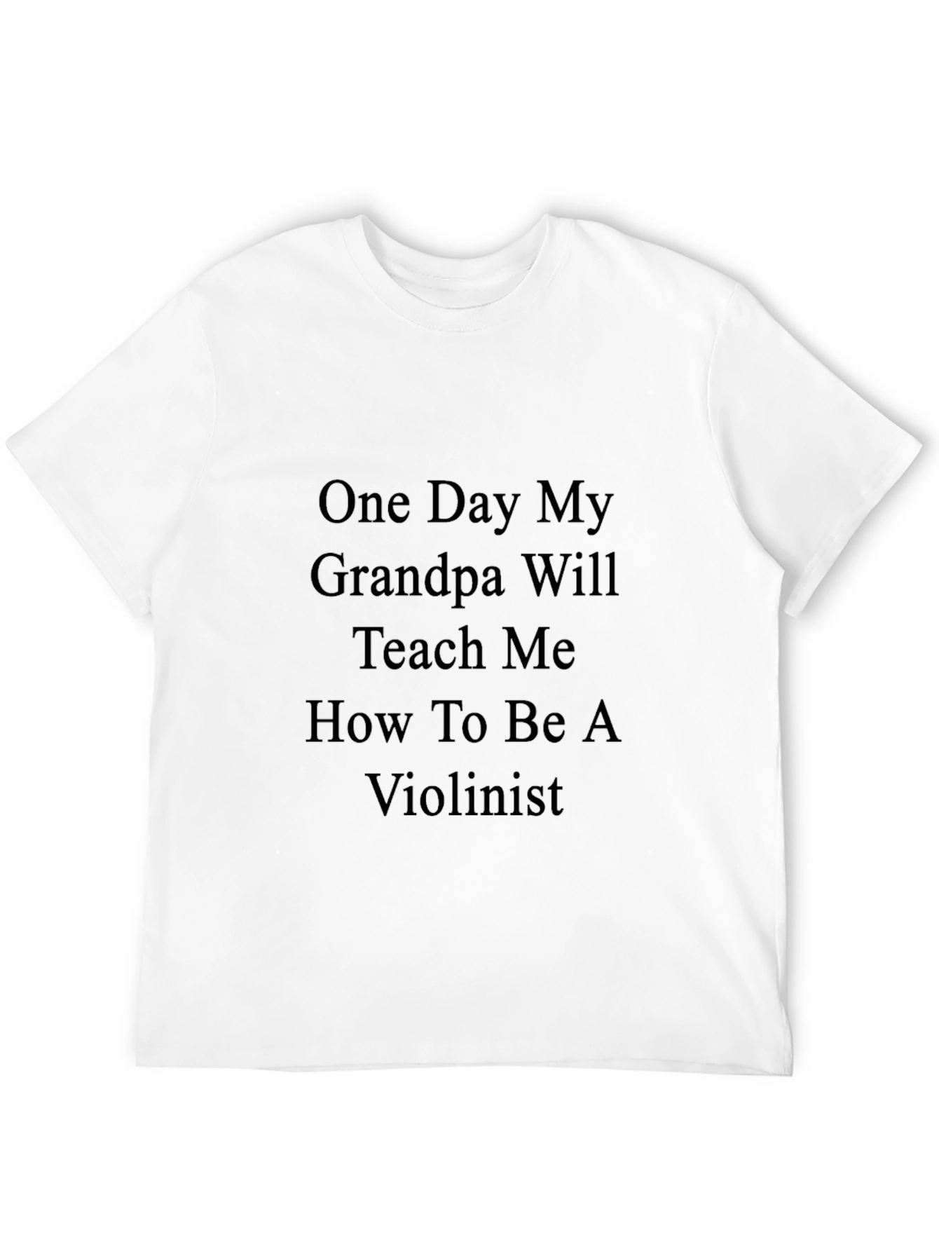 Grandpa Violinist Black T-Shirt