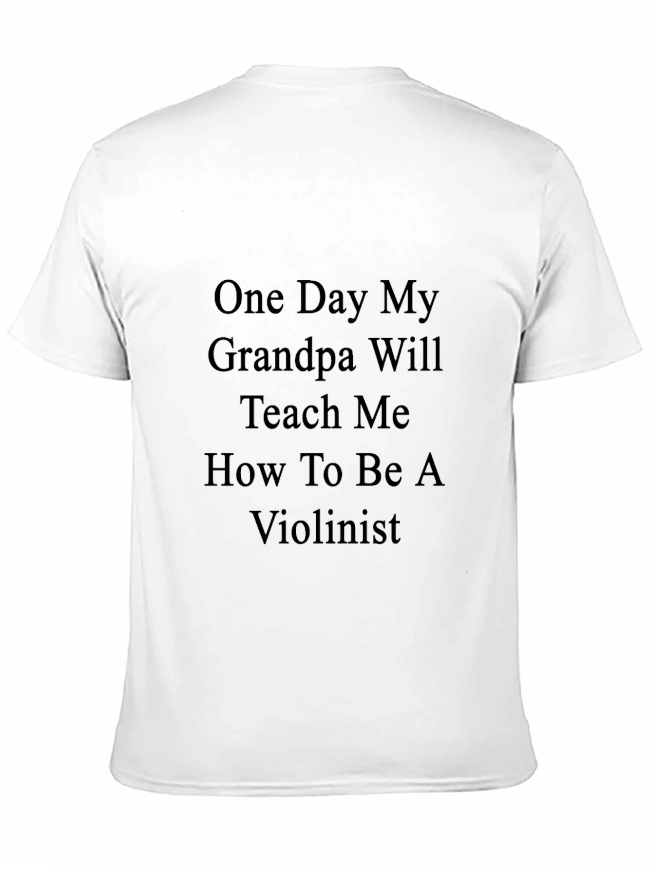 Grandpa Violinist Black T-Shirt