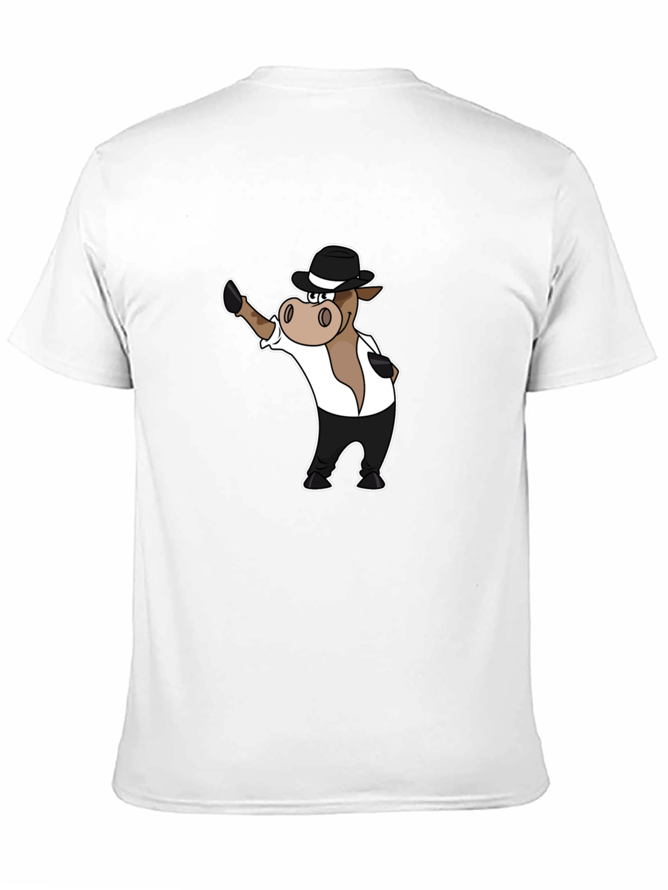 Cool Cartoon Horse in Hat Graphic T-Shirt