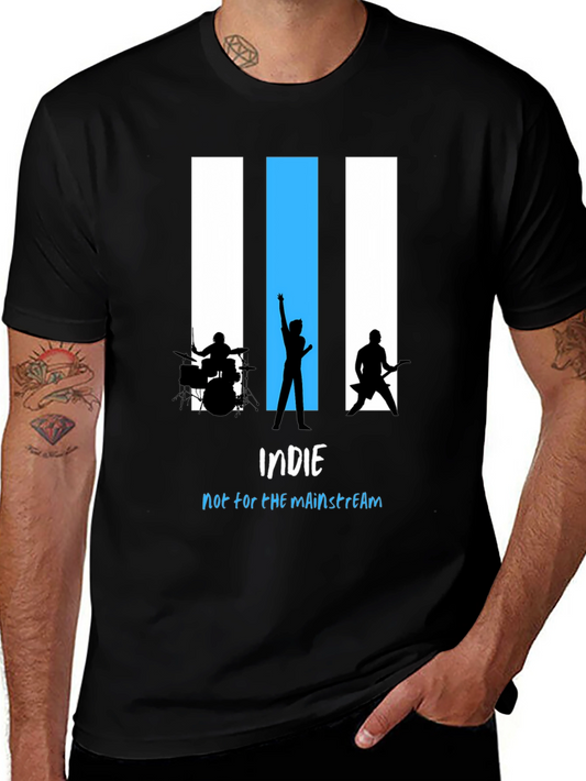 Indie Band Silhouette T-Shirt - Not for the Mainstream