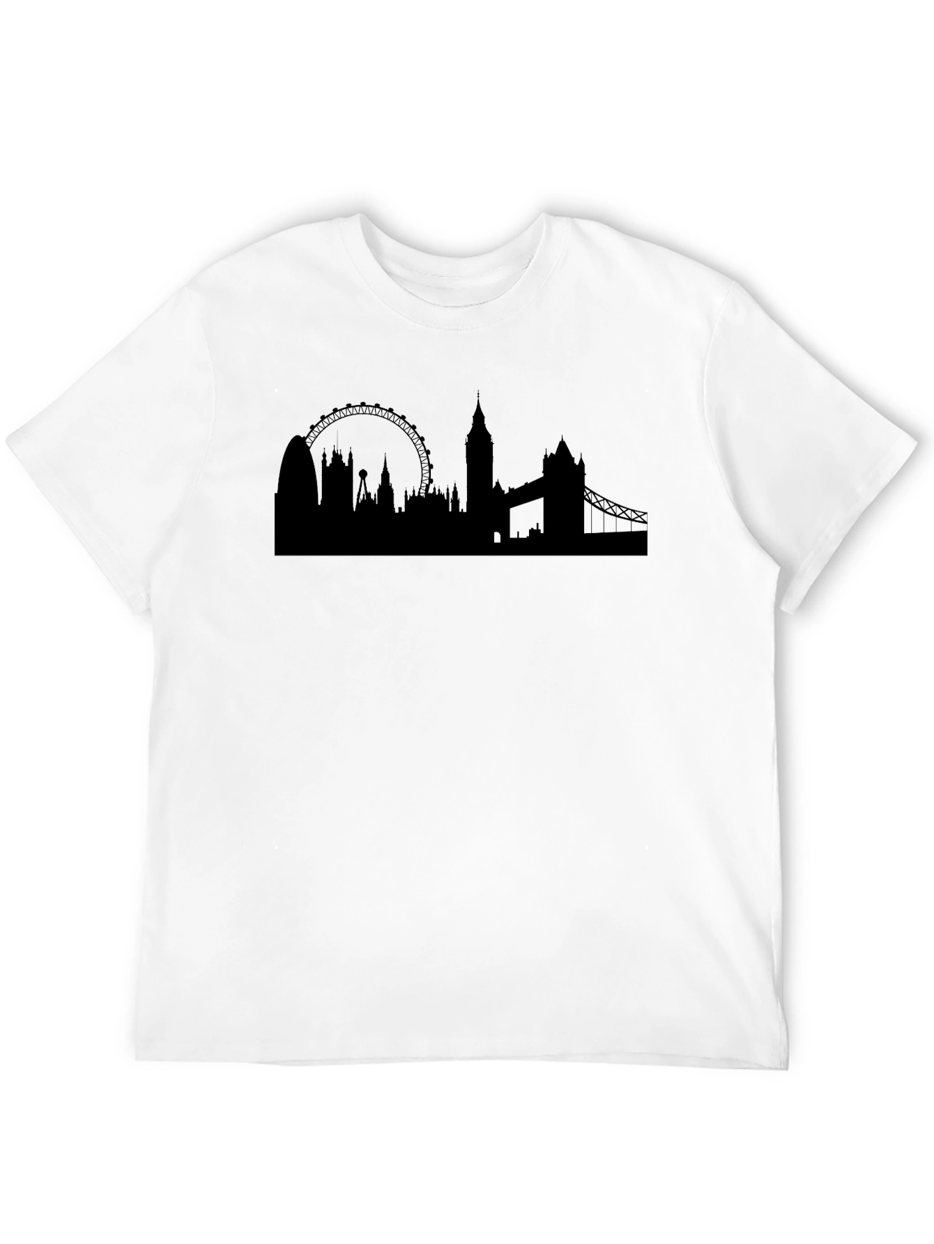 London Skyline Graphic T-Shirt - Classic Black Tee