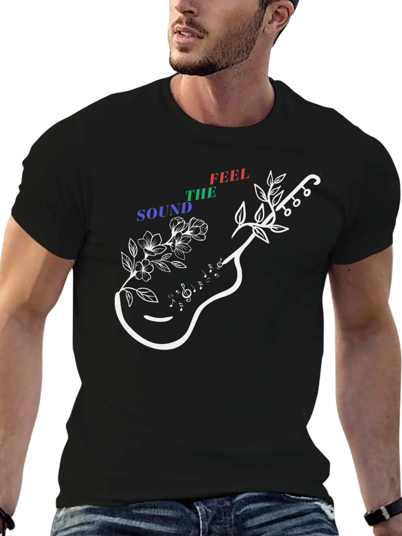 Guitar Music T-Shirt - The Sound of Feeling