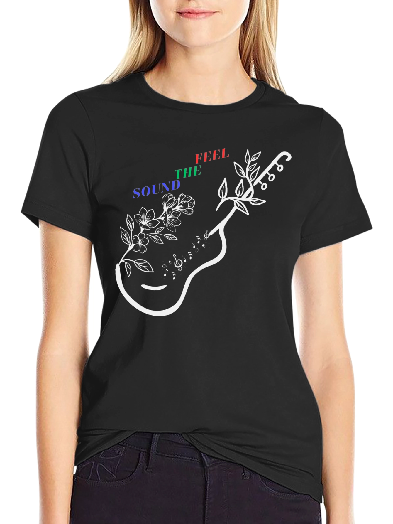 Guitar Music T-Shirt - The Sound of Feeling