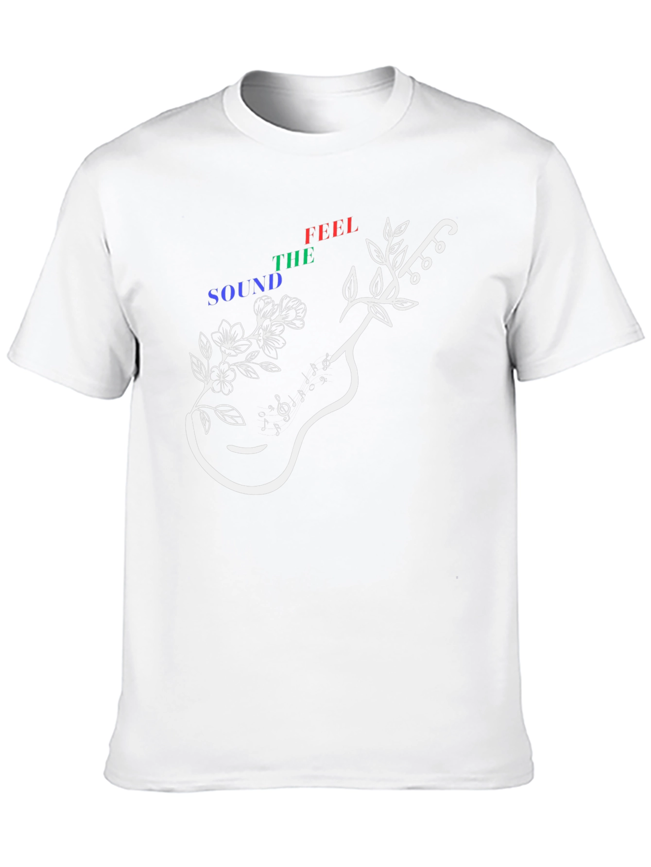 Guitar Music T-Shirt - The Sound of Feeling