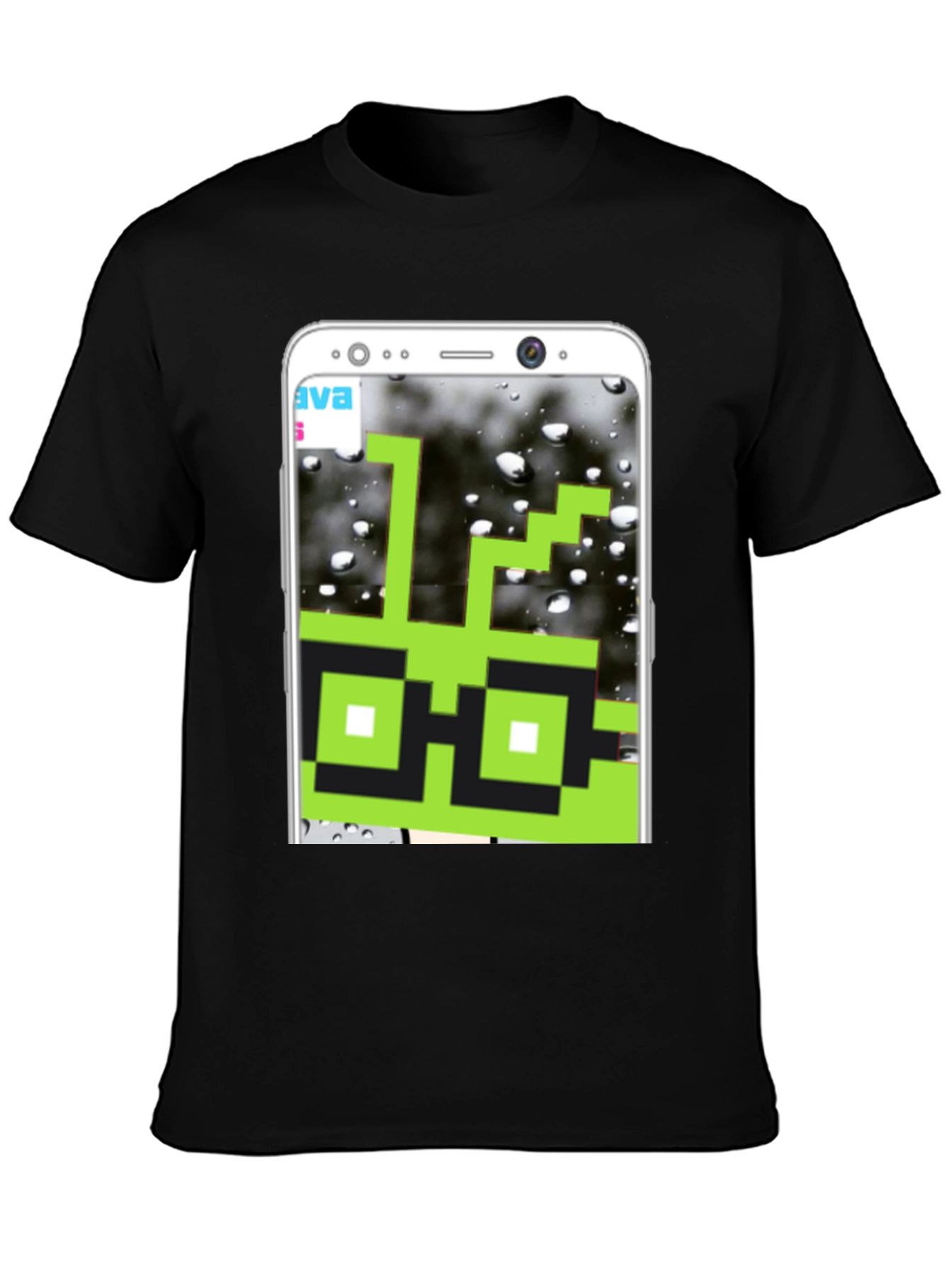 Pixel Art Tee: Green Geek Chic T-Shirt