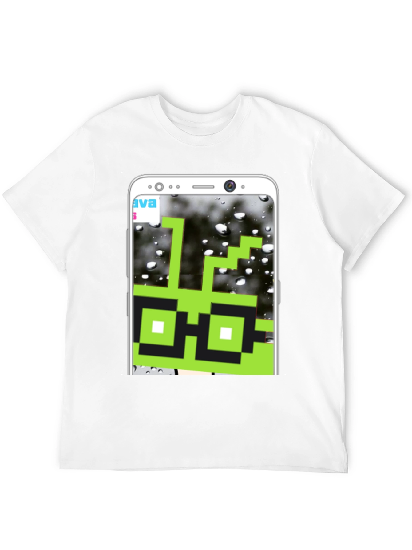 Pixel Art Tee: Green Geek Chic T-Shirt