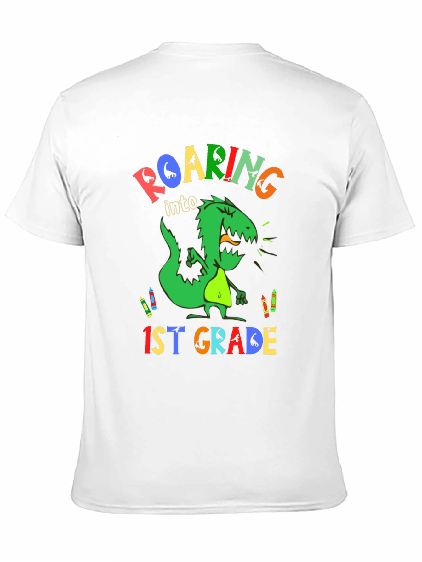 Roaring into 1st Grade Dinosaur T-Shirt