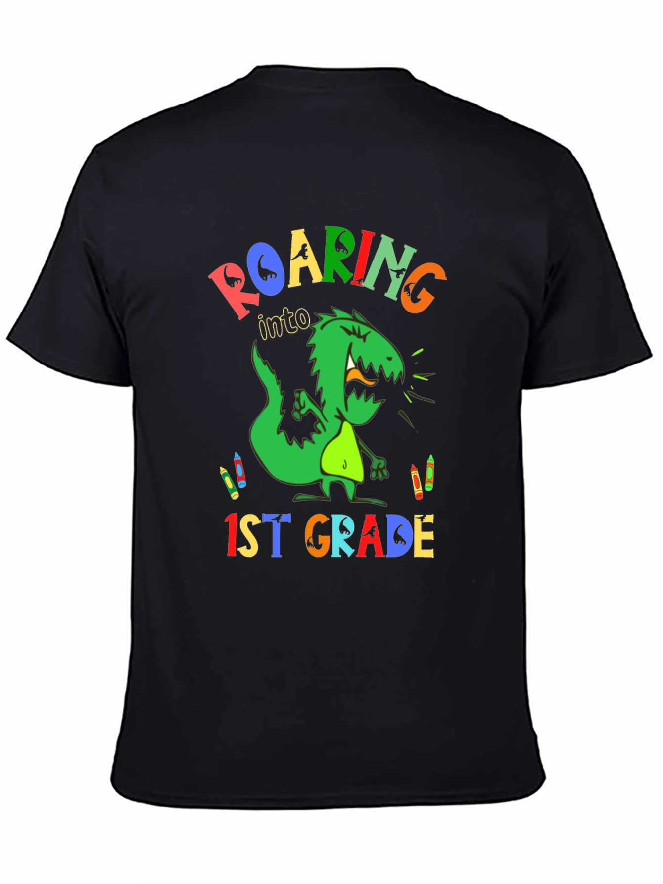 Roaring into 1st Grade Dinosaur T-Shirt