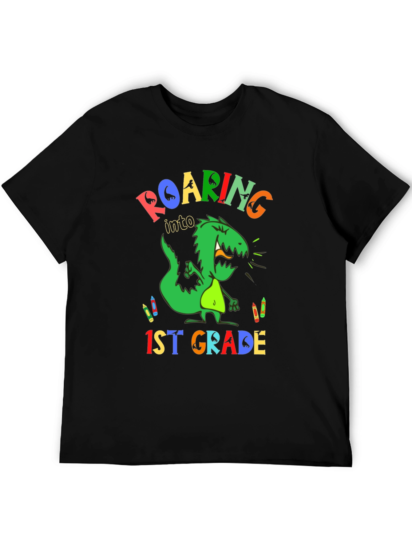 Roaring into 1st Grade Dinosaur T-Shirt