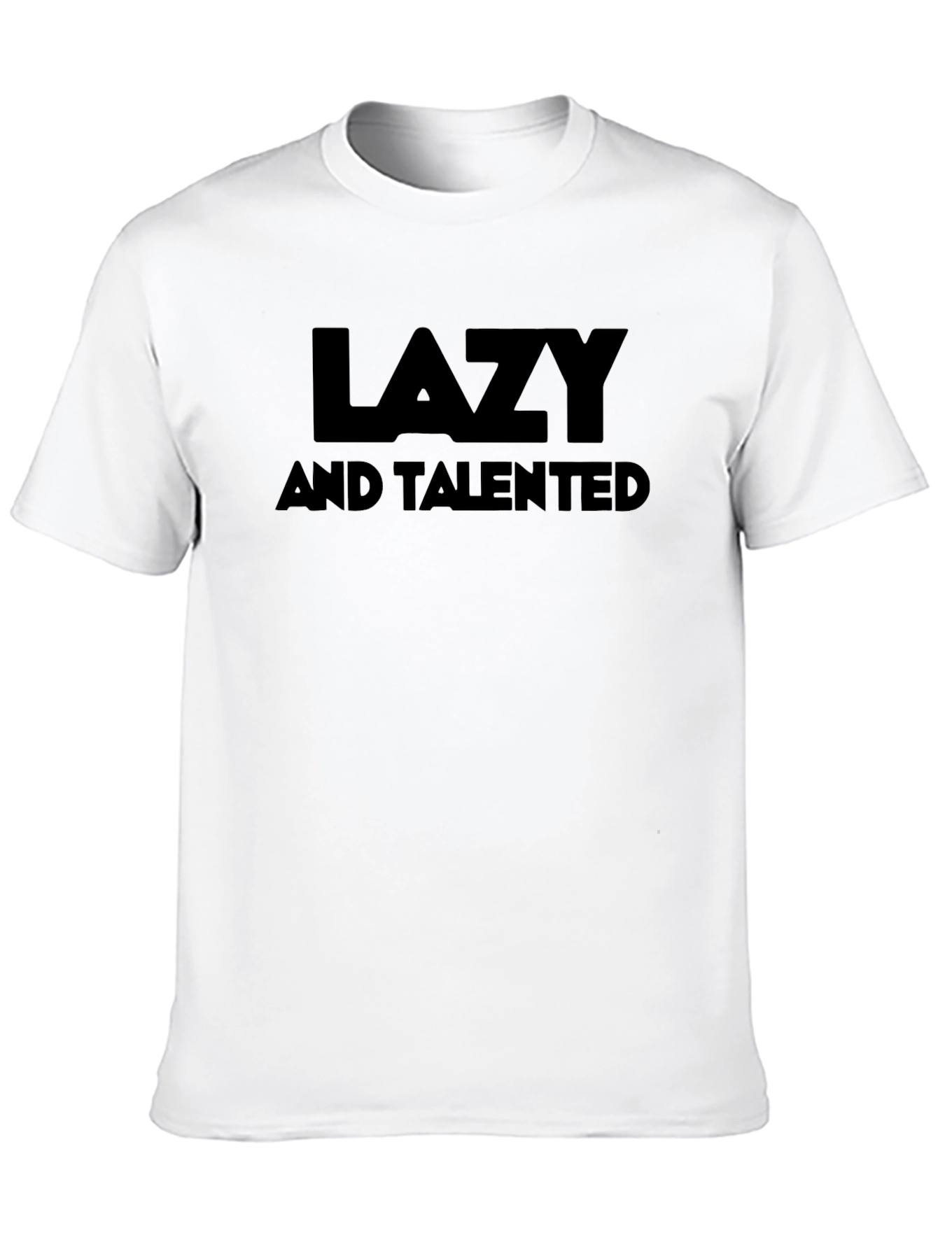 Lazy & Talented Black Crew Neck T-Shirt