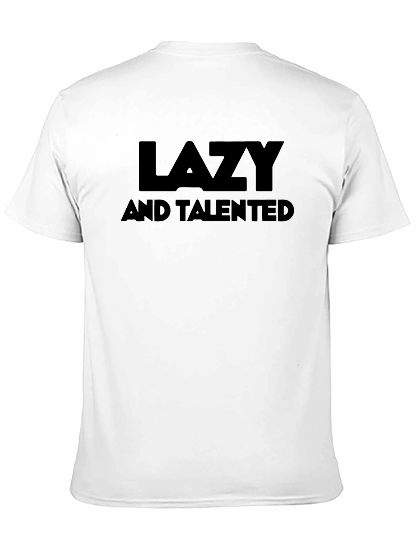 Lazy & Talented Black Crew Neck T-Shirt