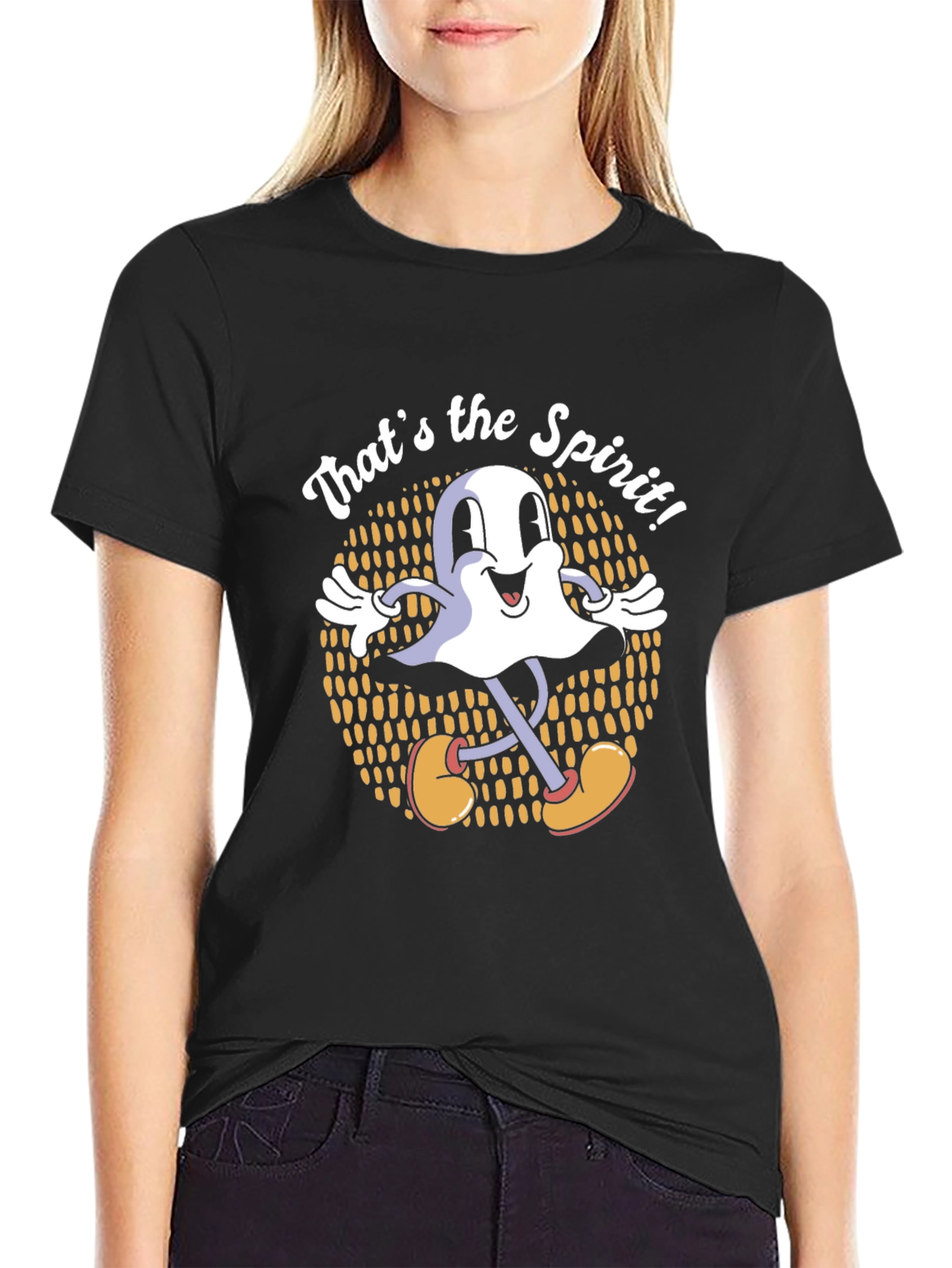 Thats the Spirit! Ghost Graphic Black T-Shirt