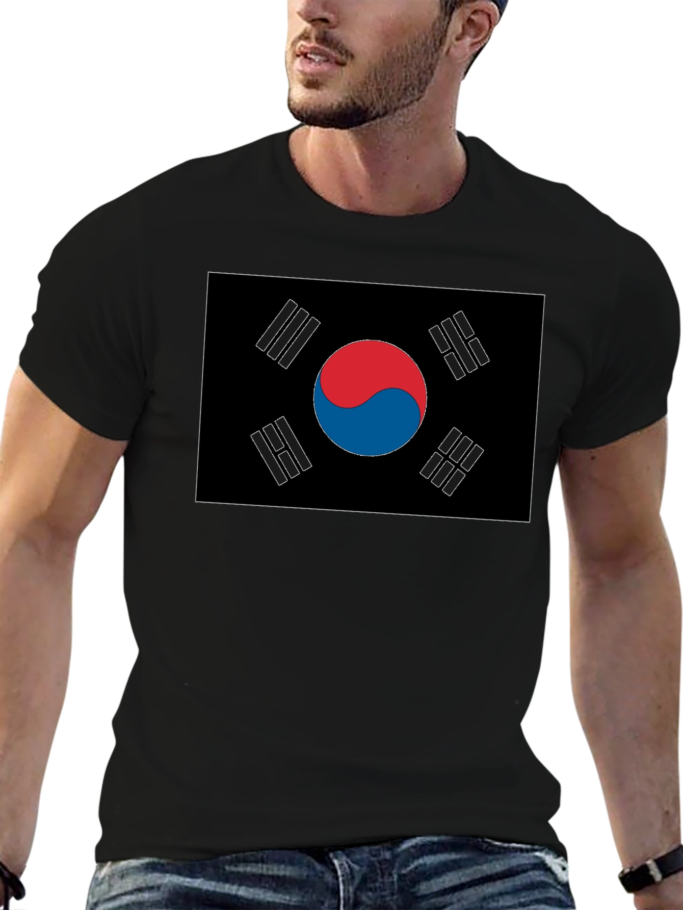 South Korea Flag Graphic T-Shirt