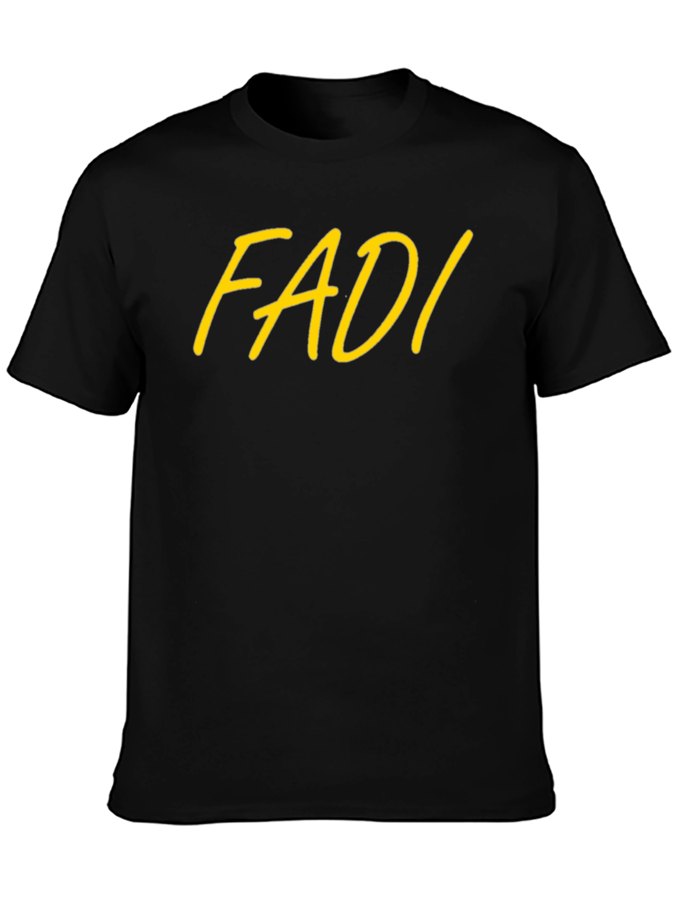 FADI Graphic Print Black T-Shirt