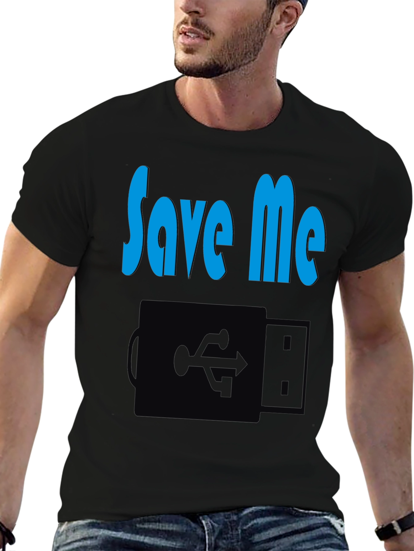 Save Me USB T-Shirt - Geek Tee